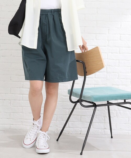 Cutie Blonde（キューティーブロンド）の「◆【S-M】カラーハーフパンツ（その他パンツ・レディース・ピンク系/ダークグリーン/ナチュラル・01/02）」の3枚目の写真