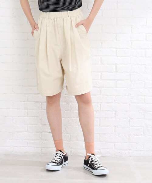 Cutie Blonde（キューティーブロンド）の「◆【S-M】カラーハーフパンツ（その他パンツ・レディース・ピンク系/ダークグリーン/ナチュラル・01/02）」の4枚目の写真