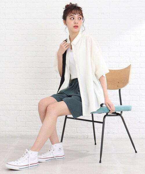 Cutie Blonde（キューティーブロンド）の「◆【S-M】カラーハーフパンツ（その他パンツ・レディース・ピンク系/ダークグリーン/ナチュラル・01/02）」の16枚目の写真