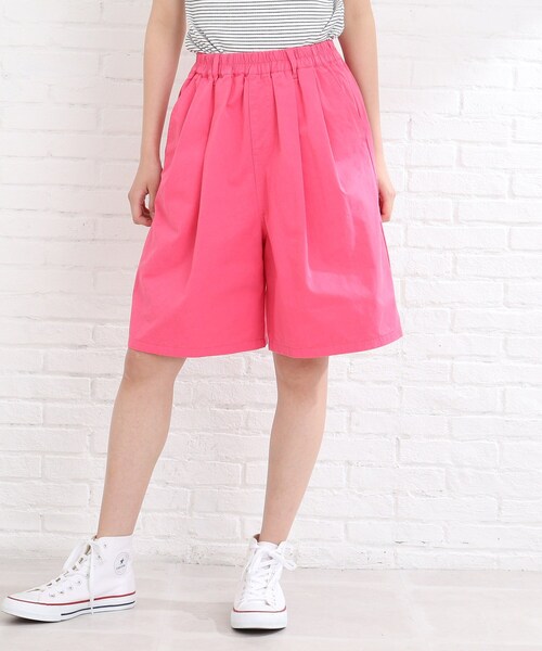 Cutie Blonde（キューティーブロンド）の「◆【S-M】カラーハーフパンツ（その他パンツ・レディース・ピンク系/ダークグリーン/ナチュラル・01/02）」の18枚目の写真