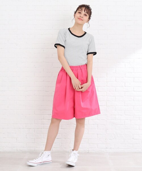 Cutie Blonde（キューティーブロンド）の「◆【S-M】カラーハーフパンツ（その他パンツ・レディース・ピンク系/ダークグリーン/ナチュラル・01/02）」の21枚目の写真