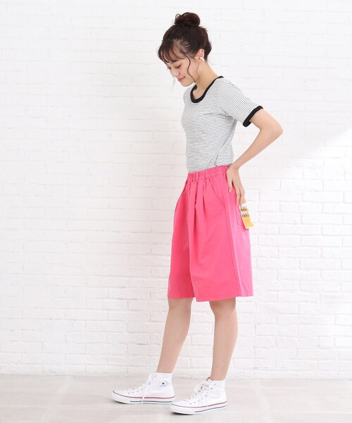 Cutie Blonde（キューティーブロンド）の「◆【S-M】カラーハーフパンツ（その他パンツ・レディース・ピンク系/ダークグリーン/ナチュラル・01/02）」の22枚目の写真