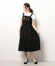 axes femme（アクシーズファム）の「リボンフラワー刺繍ジャンスカ 