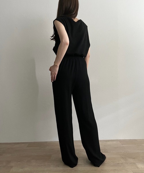 ISOOK(アイスー)の「【ZOZOTOWN限定】Linen loose wide pants / リネンルーズワイドパンツ(その他パンツ・レディース・アイボリー/ブラック・FREE)」の5枚目の写真