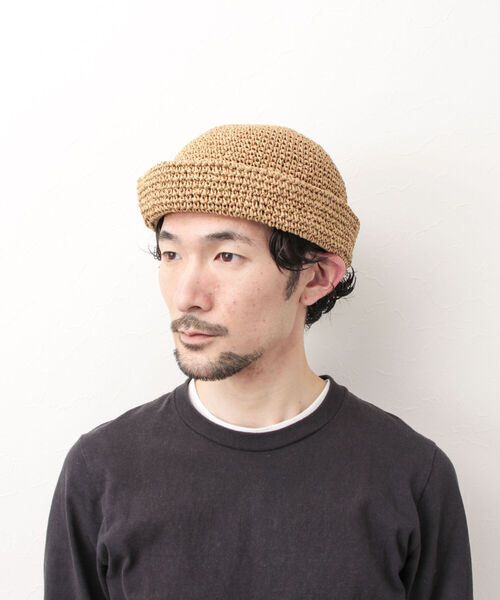 halo commodity(ハロ コモディティー)の「【halo commodity/ハロ コモディティー】Dale Dome Cap 手編みハット(ハット・メンズ・ブラウン/ダークブラウン/ベージュ・FREE)」の3枚目の写真