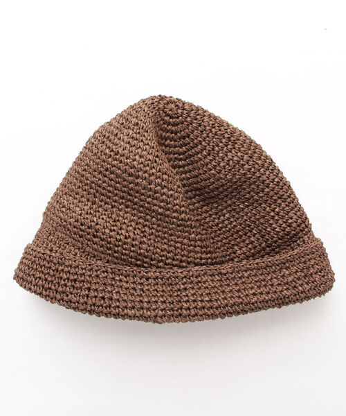 halo commodity(ハロ コモディティー)の「【halo commodity/ハロ コモディティー】Dale Dome Cap 手編みハット(ハット・メンズ・ブラウン/ダークブラウン/ベージュ・FREE)」の18枚目の写真
