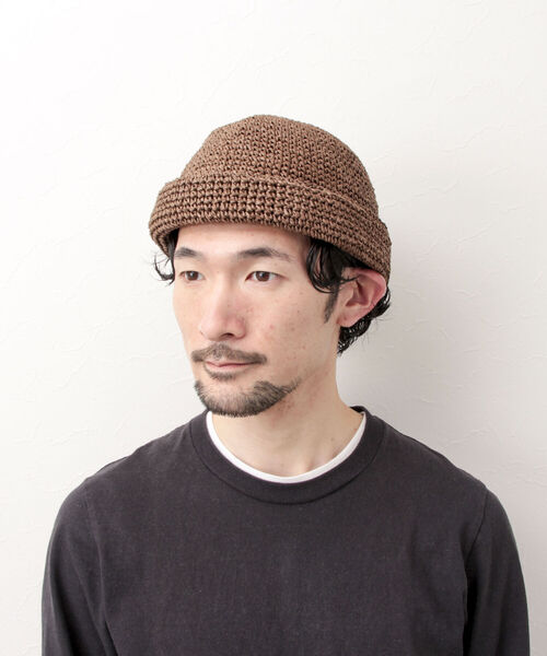 halo commodity(ハロ コモディティー)の「【halo commodity/ハロ コモディティー】Dale Dome Cap 手編みハット(ハット・メンズ・ブラウン/ダークブラウン/ベージュ・FREE)」の21枚目の写真