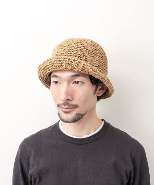 halo commodity(ハロ コモディティー)の「【halo commodity/ハロ コモディティー】Dale Dome Cap 手編みハット(ハット・メンズ・ブラウン/ダークブラウン/ベージュ・FREE)」の19枚目の写真