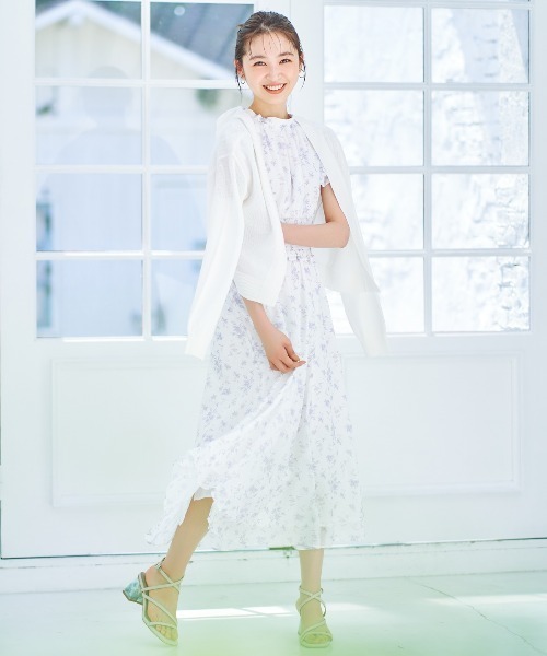 WILLSELECTION（ウィルセレクション）の「バックリボンボレロカーディガン（カーディガン/ボレロ・レディース・ブラック/オフホワイト/ピンク・MEDIUM）」の10枚目の写真