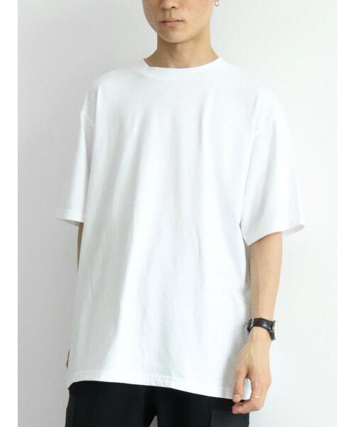 CRAFT STANDARD BOUTIQUE(クラフトスタンダードブティック)の「CREW NECK TEE *(Tシャツ/カットソー・メンズ・チャコールグレー/オフホワイト/杢グレー・LL/M/L)」の4枚目の写真