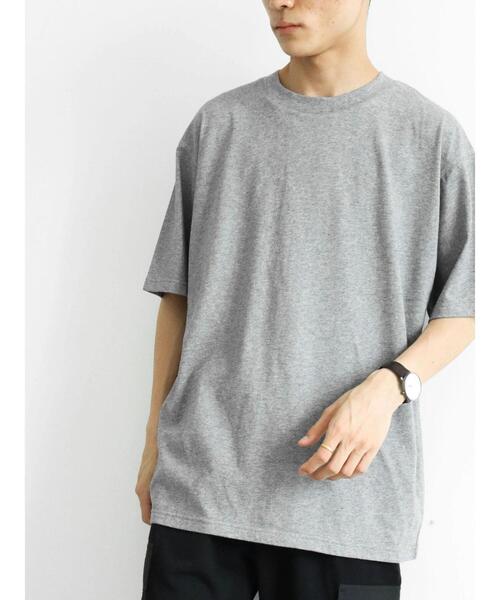 CRAFT STANDARD BOUTIQUE(クラフトスタンダードブティック)の「CREW NECK TEE *(Tシャツ/カットソー・メンズ・チャコールグレー/オフホワイト/杢グレー・LL/M/L)」の5枚目の写真