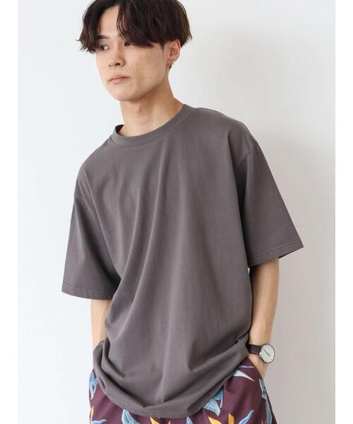 CRAFT STANDARD BOUTIQUE(クラフトスタンダードブティック)の「CREW NECK TEE *(Tシャツ/カットソー・メンズ・チャコールグレー/オフホワイト/杢グレー・LL/M/L)」の6枚目の写真