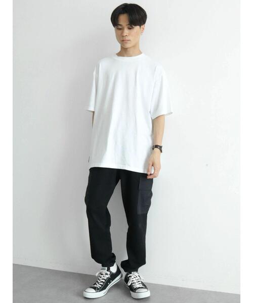 CRAFT STANDARD BOUTIQUE(クラフトスタンダードブティック)の「CREW NECK TEE *(Tシャツ/カットソー・メンズ・チャコールグレー/オフホワイト/杢グレー・LL/M/L)」の9枚目の写真