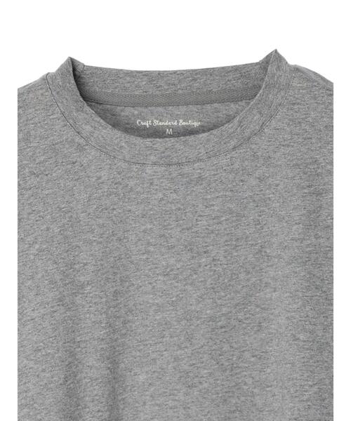 CRAFT STANDARD BOUTIQUE(クラフトスタンダードブティック)の「CREW NECK TEE *(Tシャツ/カットソー・メンズ・チャコールグレー/オフホワイト/杢グレー・LL/M/L)」の15枚目の写真