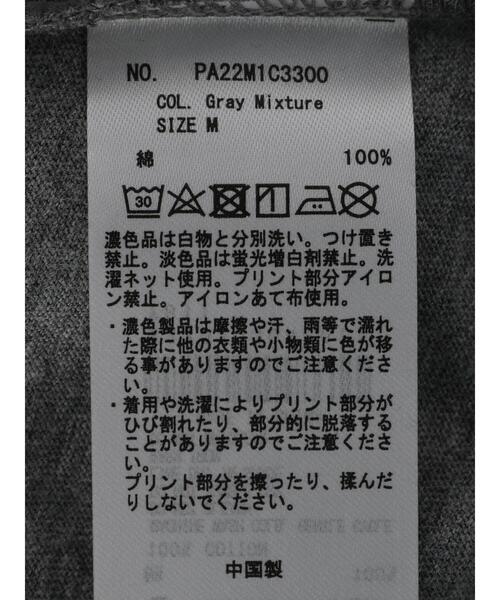 CRAFT STANDARD BOUTIQUE(クラフトスタンダードブティック)の「CREW NECK TEE *(Tシャツ/カットソー・メンズ・チャコールグレー/オフホワイト/杢グレー・LL/M/L)」の18枚目の写真