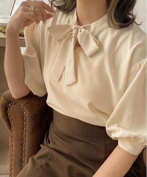 apres jour clair(アプレジュールクレア)の「【apres jour clair】 2WAY袖ボリュームブラウス【ZOZOTOWN限定アイテム】(シャツ/ブラウス・レディース・ブラック/ベージュ/アイボリー・X-LARGE/フリー)」の13枚目の写真