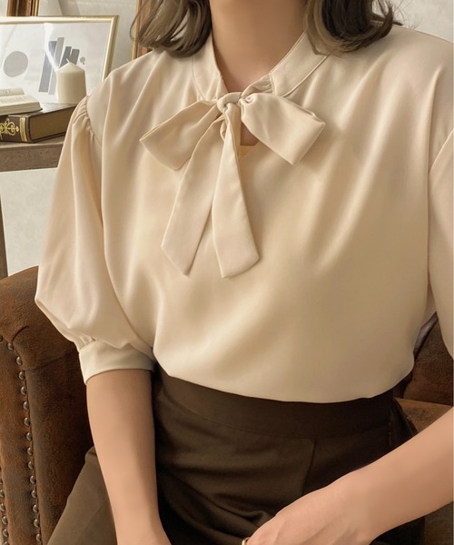 apres jour clair(アプレジュールクレア)の「【apres jour clair】 2WAY袖ボリュームブラウス【ZOZOTOWN限定アイテム】(シャツ/ブラウス・レディース・ブラック/ベージュ/アイボリー・X-LARGE/フリー)」の14枚目の写真