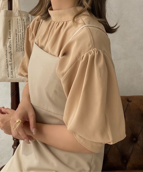 apres jour clair(アプレジュールクレア)の「【apres jour clair】 2WAY袖ボリュームブラウス【ZOZOTOWN限定アイテム】(シャツ/ブラウス・レディース・ブラック/ベージュ/アイボリー・X-LARGE/フリー)」の4枚目の写真