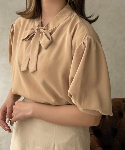 apres jour clair(アプレジュールクレア)の「【apres jour clair】 2WAY袖ボリュームブラウス【ZOZOTOWN限定アイテム】(シャツ/ブラウス・レディース・ブラック/ベージュ/アイボリー・X-LARGE/フリー)」の8枚目の写真