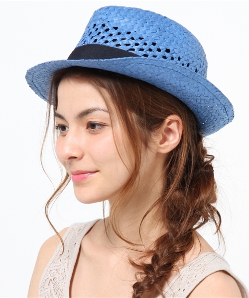 CIAOPANIC TYPY(チャオパニックティピー)の「ペーパハット2(ハット・レディース・ホワイト/ブルー・FREE)」の4枚目の写真