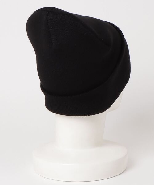 AMERICAN NEEDLE（アメリカンニードル）の「LAIDBACK / American Needle NY  cuffed knit  CAP / アメリカンニードル エヌワイロゴニットキャップ（ニットキャップ/ビーニー・レディース・ブラック・ONE SIZE）」の2枚目の写真