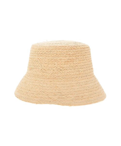 dazzlin（ダズリン）の「ラフィアブレードバケットハット（ハット・レディース・ブラウン/ベージュ・FREE）」の3枚目の写真