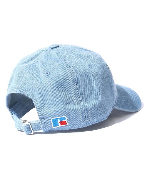 Russell Athletic（ラッセルアスレティック）の「Russell Athletic/ラッセルアスレティック Snow Wash Denim Dad Hat デニムキャップ（キャップ・メンズ・ライトブルー/ブラック/インディゴブルー・FREE）」の2枚目の写真