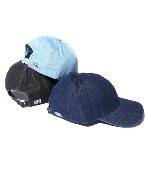 Russell Athletic（ラッセルアスレティック）の「Russell Athletic/ラッセルアスレティック Snow Wash Denim Dad Hat デニムキャップ（キャップ・メンズ・ライトブルー/ブラック/インディゴブルー・FREE）」の20枚目の写真