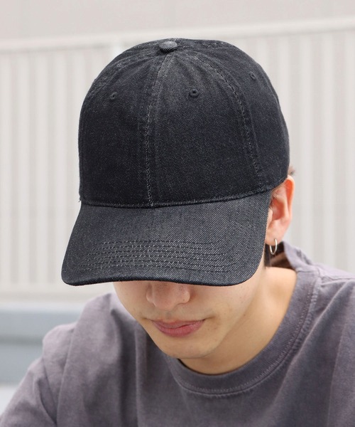 Russell Athletic（ラッセルアスレティック）の「Russell Athletic/ラッセルアスレティック Snow Wash Denim Dad Hat デニムキャップ（キャップ・メンズ・ライトブルー/ブラック/インディゴブルー・FREE）」の12枚目の写真