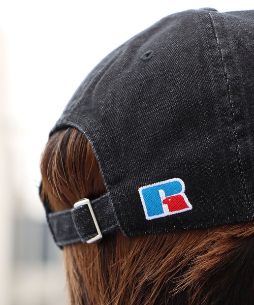 Russell Athletic（ラッセルアスレティック）の「Russell Athletic/ラッセルアスレティック Snow Wash Denim Dad Hat デニムキャップ（キャップ・メンズ・ライトブルー/ブラック/インディゴブルー・FREE）」の15枚目の写真