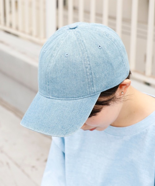 Russell Athletic（ラッセルアスレティック）の「Russell Athletic/ラッセルアスレティック Snow Wash Denim Dad Hat デニムキャップ（キャップ・メンズ・ライトブルー/ブラック/インディゴブルー・FREE）」の18枚目の写真
