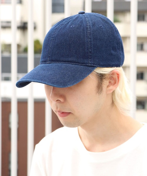 Russell Athletic（ラッセルアスレティック）の「Russell Athletic/ラッセルアスレティック Snow Wash Denim Dad Hat デニムキャップ（キャップ・メンズ・ライトブルー/ブラック/インディゴブルー・FREE）」の9枚目の写真