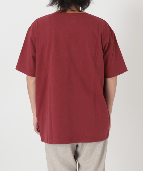 Snow Peak(スノーピーク)の「【Snow Peak/スノーピーク×JS】別注 リサイクルコットン ポートランド リンガーT(Tシャツ/カットソー・メンズ・カーキ/ボルドー/キナリ・SMALL/MEDIUM/LARGE)」の15枚目の写真