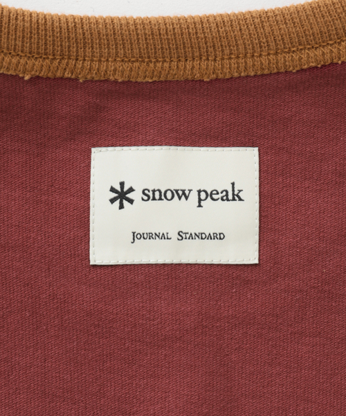 Snow Peak(スノーピーク)の「【Snow Peak/スノーピーク×JS】別注 リサイクルコットン ポートランド リンガーT(Tシャツ/カットソー・メンズ・カーキ/ボルドー/キナリ・SMALL/MEDIUM/LARGE)」の22枚目の写真