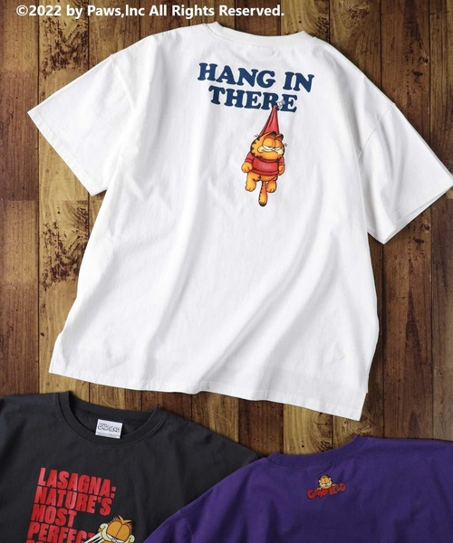 Right-on(ライトオン)の「【Garfield】プリントTシャツ(Tシャツ/カットソー・レディース・ホワイト/パープル/ダークグレー・M/L)」の10枚目の写真
