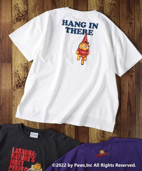 Right-on(ライトオン)の「【Garfield】プリントTシャツ(Tシャツ/カットソー・レディース・ホワイト/パープル/ダークグレー・M/L)」の11枚目の写真