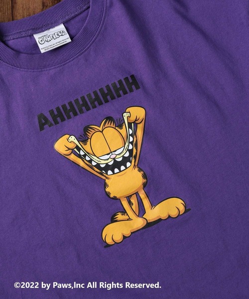 Right-on(ライトオン)の「【Garfield】プリントTシャツ(Tシャツ/カットソー・レディース・ホワイト/パープル/ダークグレー・M/L)」の20枚目の写真