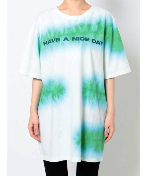 EVRIS（エヴリス）の「ロゴタイダイTシャツワンピース（ワンピース・レディース・ブルー/グリーン・FREE）」の20枚目の写真