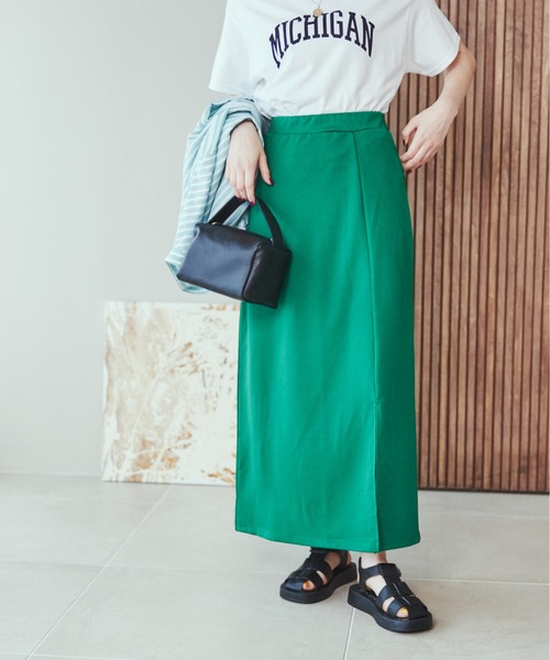 ANGIE（アンジー）の「ポンチスリットタイトスカート（スカート・レディース・ブラック/パープル/ピンク/オレンジ/グリーン・FREE）」の3枚目の写真