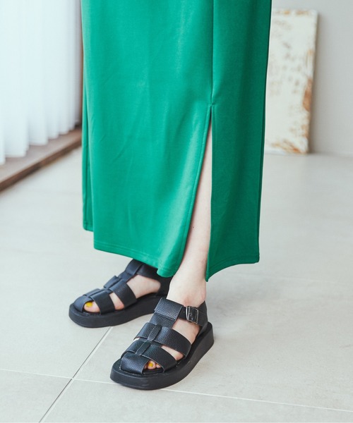 ANGIE（アンジー）の「ポンチスリットタイトスカート（スカート・レディース・ブラック/パープル/ピンク/オレンジ/グリーン・FREE）」の9枚目の写真