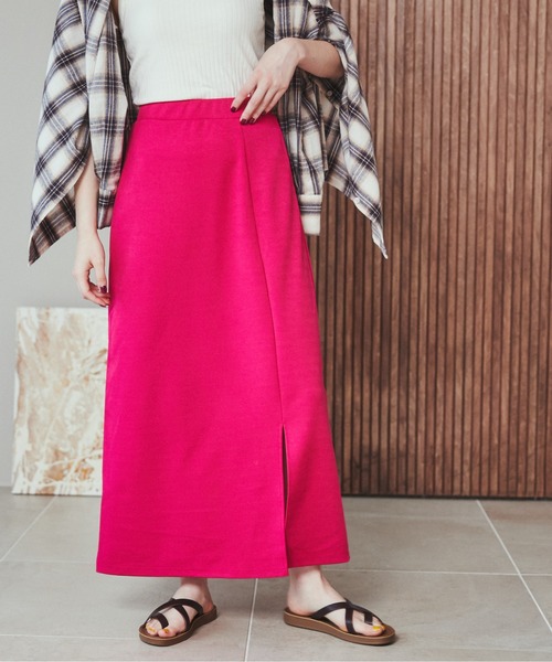 ANGIE（アンジー）の「ポンチスリットタイトスカート（スカート・レディース・ブラック/パープル/ピンク/オレンジ/グリーン・FREE）」の16枚目の写真