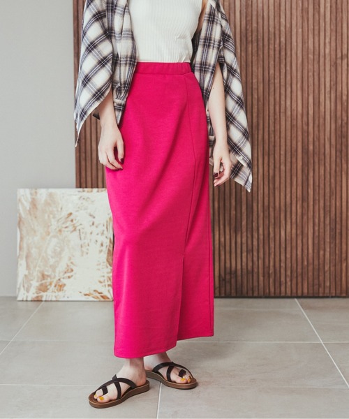 ANGIE（アンジー）の「ポンチスリットタイトスカート（スカート・レディース・ブラック/パープル/ピンク/オレンジ/グリーン・FREE）」の8枚目の写真