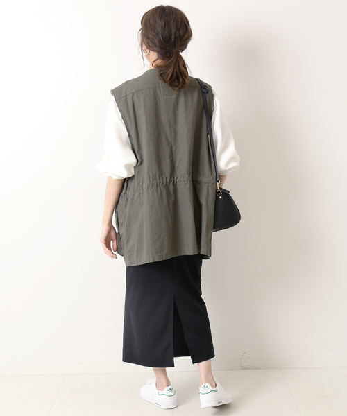 Spick & Span（スピックアンドスパン）の「バックスリットフライススカート（スカート・レディース・ブラック/ベージュ・38/36）」の13枚目の写真