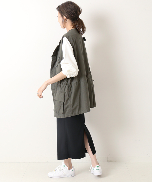 Spick & Span（スピックアンドスパン）の「バックスリットフライススカート（スカート・レディース・ブラック/ベージュ・38/36）」の18枚目の写真