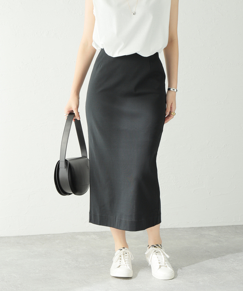 Spick & Span（スピックアンドスパン）の「バックスリットフライススカート（スカート・レディース・ブラック/ベージュ・38/36）」の19枚目の写真