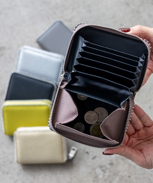 セール】ボールスタッズカード＆コインケース ミニ財布（財布