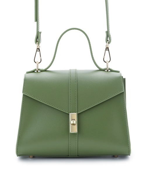 LILY BROWN（リリーブラウン）の「ソフト台形バッグ（ショルダーバッグ・レディース・ブラック/グリーン/モカ・FREE）」の11枚目の写真