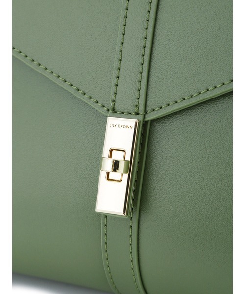LILY BROWN（リリーブラウン）の「ソフト台形バッグ（ショルダーバッグ・レディース・ブラック/グリーン/モカ・FREE）」の15枚目の写真