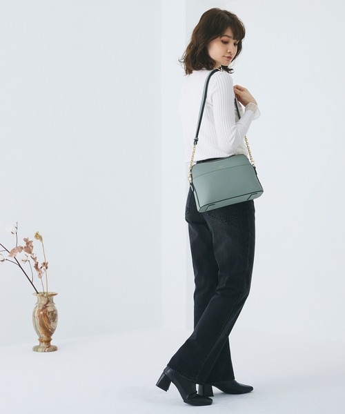 MURUA（ムルーア）の「MURUA (ムルーア) ミニショルダーバッグ チェーン MR-B1104（ショルダーバッグ・レディース・グリーン/ブラック/ベージュ・FREE）」の17枚目の写真