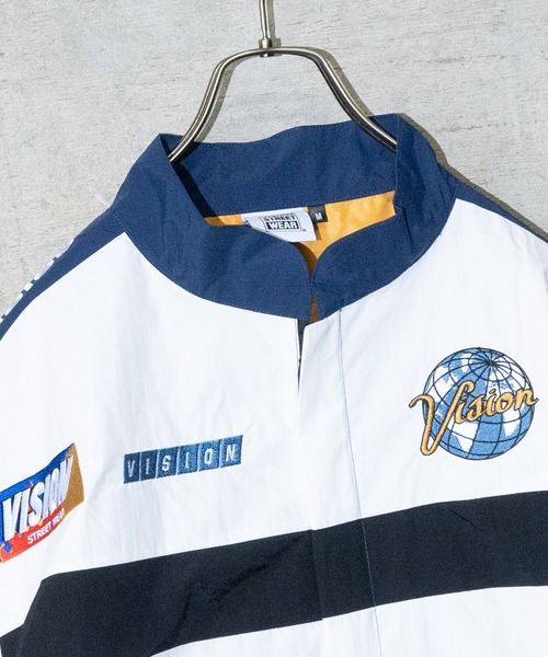 VISION STREET WEAR(ヴィジョンストリートウェア)の「【12】〔VISION STREET WEAR/ビジョン ストリート ウェア〕レーシングナイロンジャケット(ナイロンジャケット・メンズ・ブラック/ネイビー/グリーン/マルチ・MEDIUM/LARGE)」の11枚目の写真
